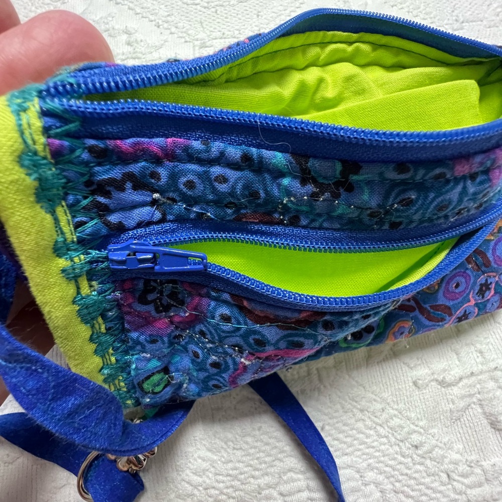 Handmade, mini, very colorful, crossbody bag. - Picture 7 of 13